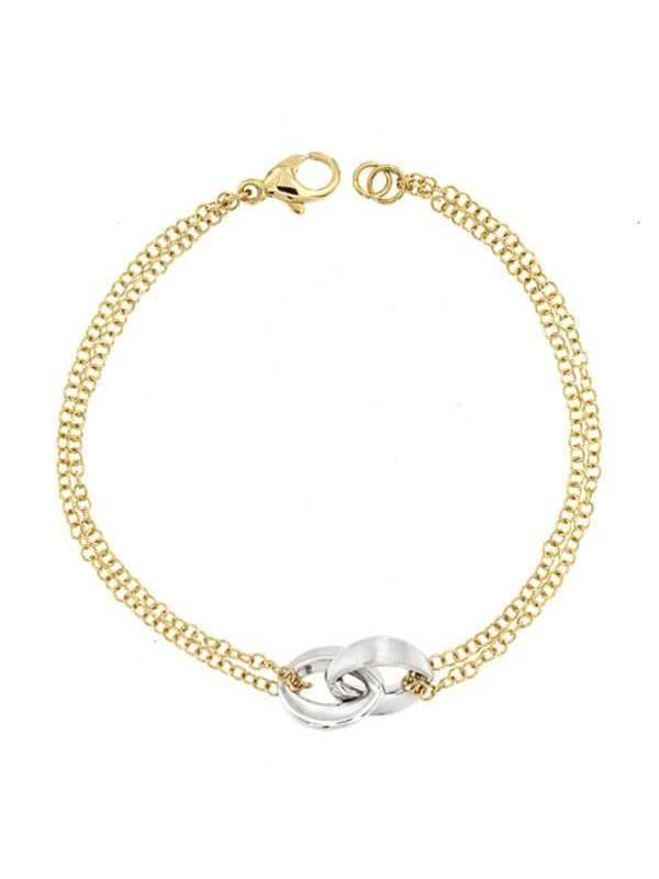 18K PULSERA BICOLOR 19.5 CM