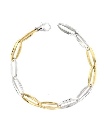 18K PULSERA BICOLOR 20 CM