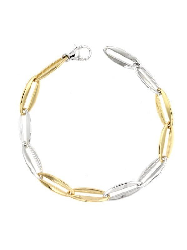 18K PULSERA BICOLOR 20 CM