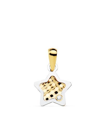 18K COLGANTE ESTRELLA...