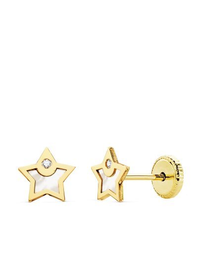 18K PENDIENTES ORO AMARILLO...