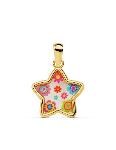 18K COLGANTE ESTRELLA NACAR...