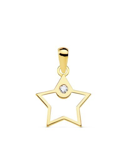 18K COLGANTE ESTRELLA...