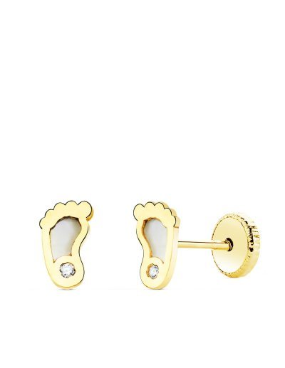 18K PENDIENTES ORO AMARILLO...
