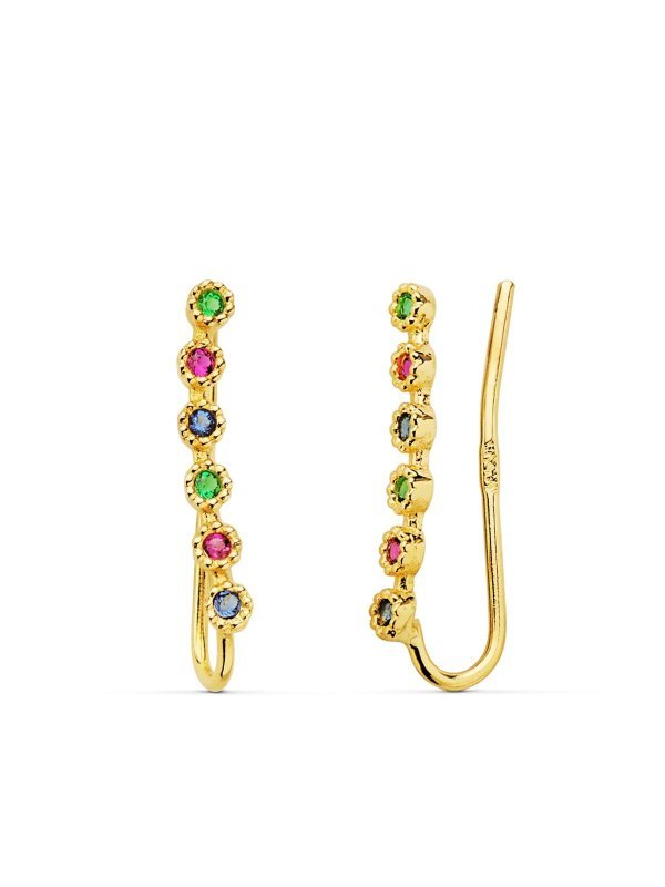 18K PENDIENTES ORO AMARILLO...