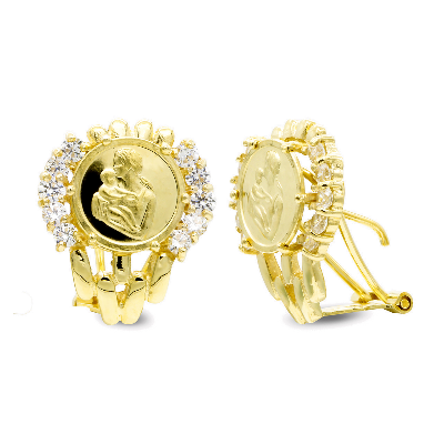 18K PENDIENTES ORO AMARILLO...