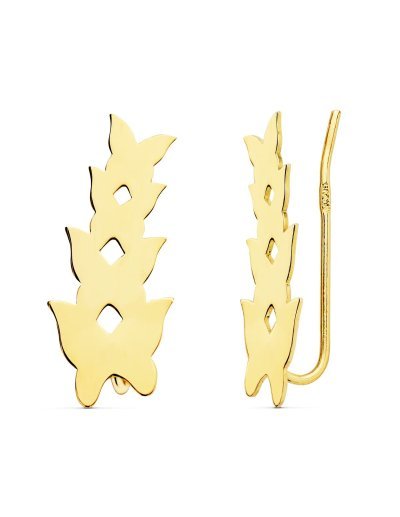 18K PENDIENTES TREPADORES...