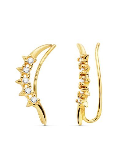 18K PENDIENTES TREPADORES...