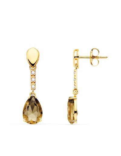 18K PENDIENTES ORO AMARILLO...