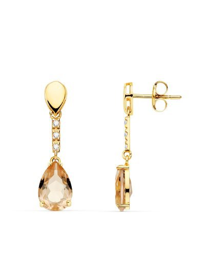 18K PENDIENTES ORO AMARILLO...