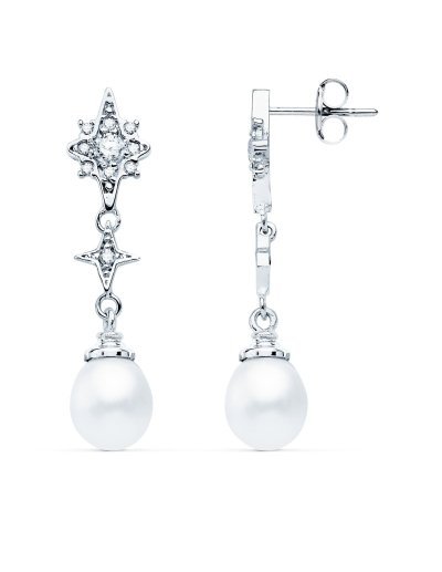 18K PENDIENTES LARGOS ORO...
