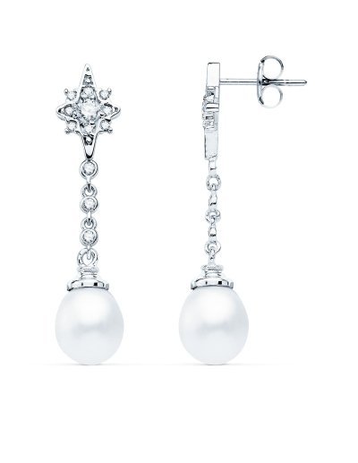18K PENDIENTES LARGOS ORO...