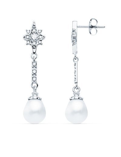 18K PENDIENTES LARGOS ORO...