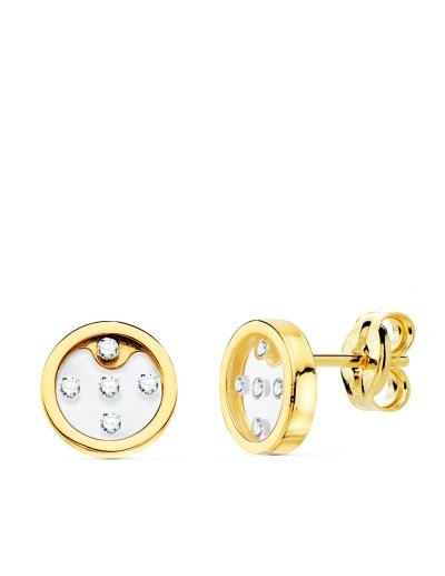18K PENDIENTES ORO AMARILLO...