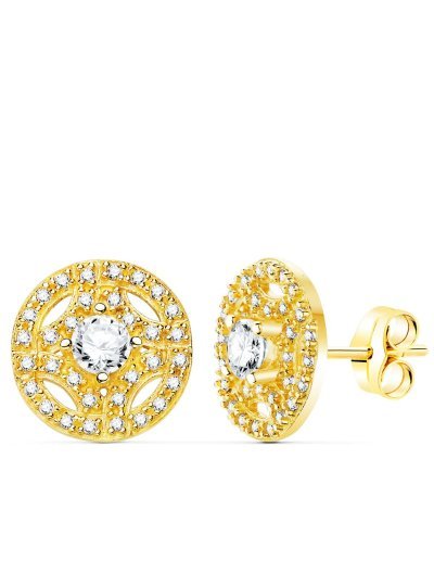 18K PENDIENTES ORO AMARILLO...