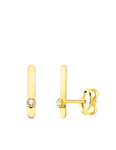 18K PENDIENTES ORO AMARILLO...