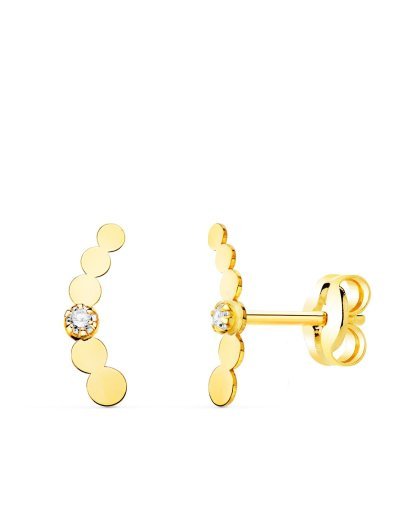 18K PENDIENTES ORO AMARILLO...