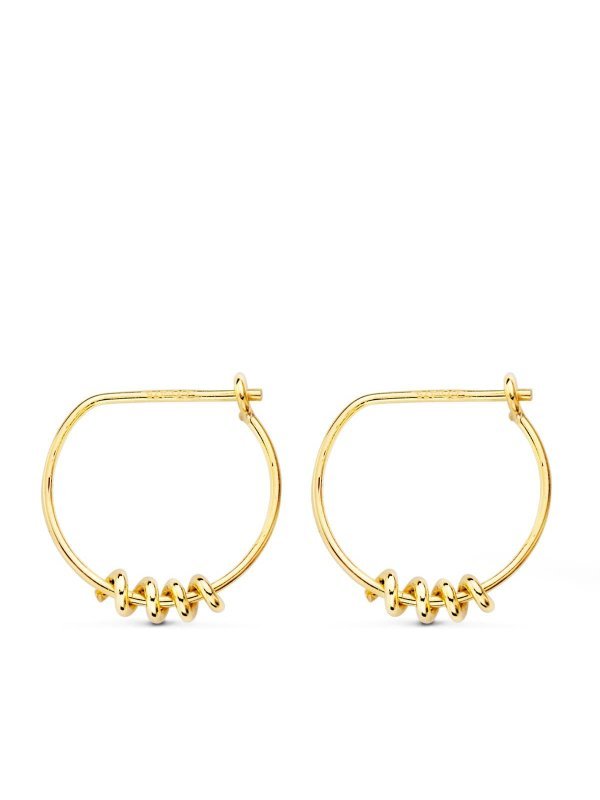 18K AROS ORO AMARILLO 13 MM MOTIVO...
