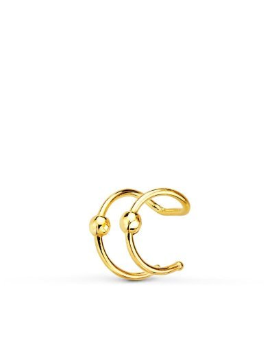 18K PENDIENTES EAR CUFF...
