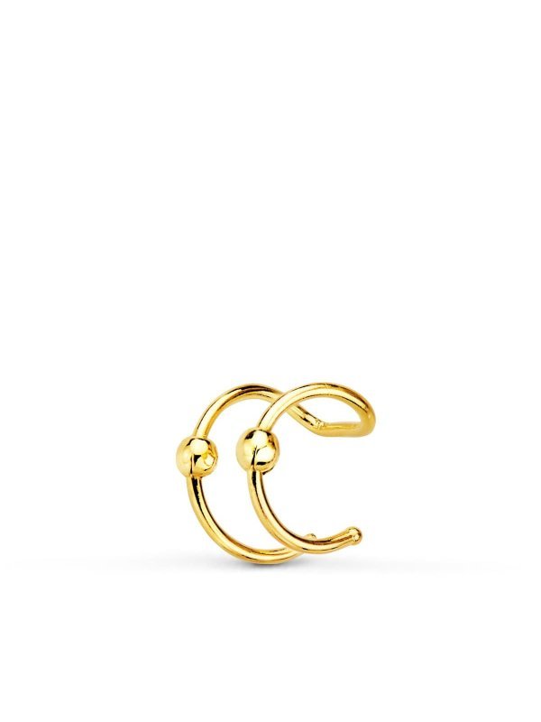 18K PENDIENTES EAR CUFF CARTILAGO...