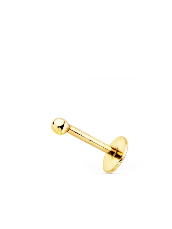 18K PIERCING OREJA ORO AMARILLO BOLA...
