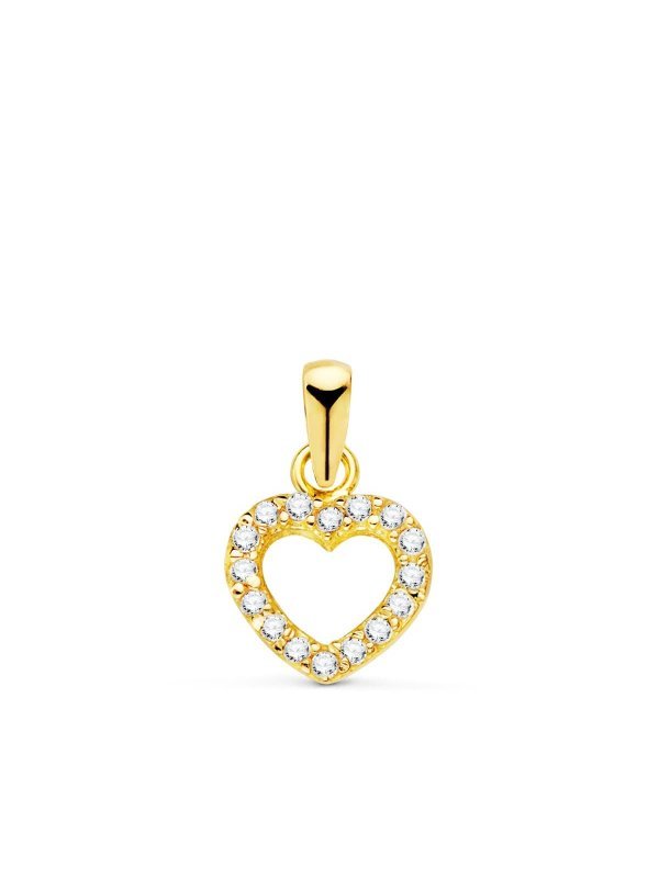 18K COLGANTE ORO AMARILLO CORAZON...