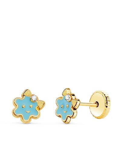 18K PENDIENTES ORO AMARILLO...