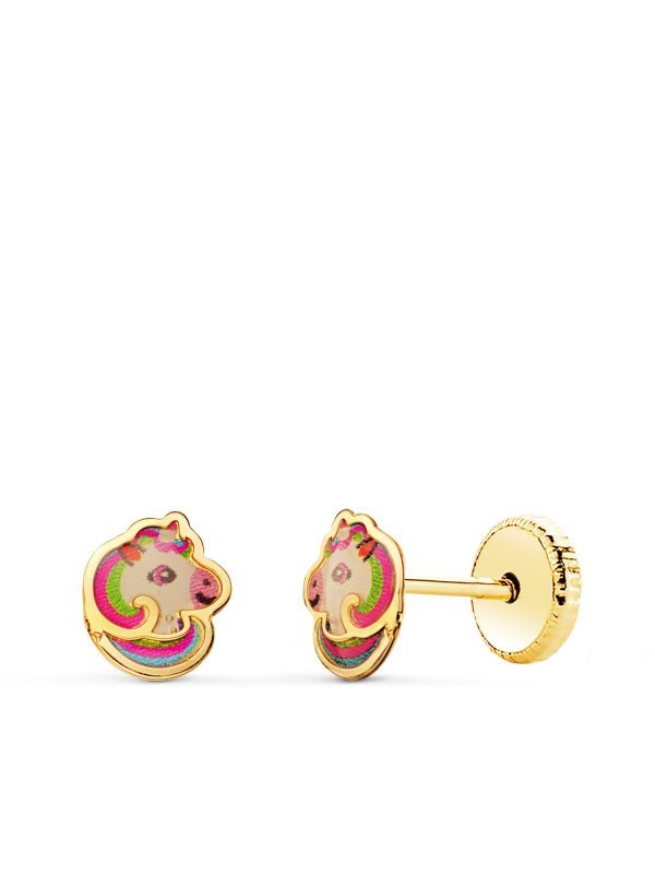 18K PENDIENTES ORO AMARILLO...