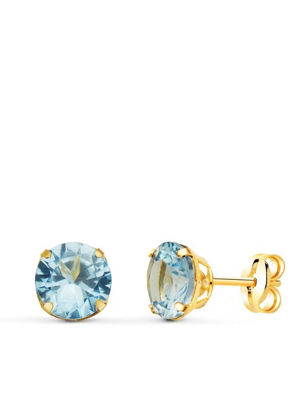 18K PENDIENTES ORO AMARILLO REDONDOS...