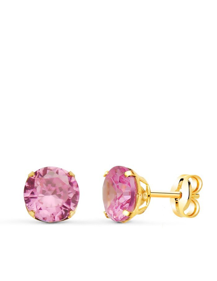 18K PENDIENTES ORO AMARILLO REDONDOS...