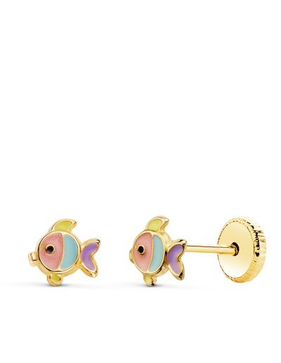 18K PENDIENTES ORO AMARILLO...
