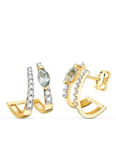 18K PENDIENTES ORO AMARILLO...