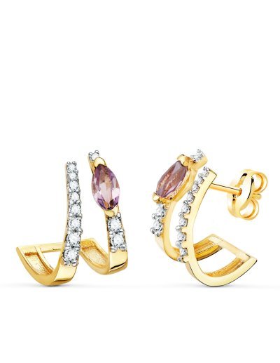 18K PENDIENTES ORO AMARILLO...