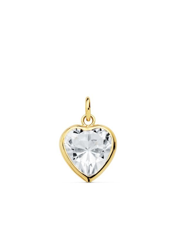 18K COLGANTE ORO AMARILLO CORAZON...