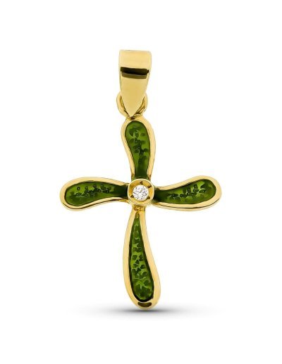 18K CRUZ ORO AMARILLO...