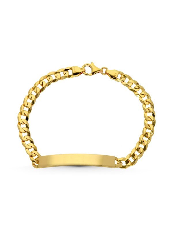 18K ESCLAVA ORO AMARILLO MACIZA...