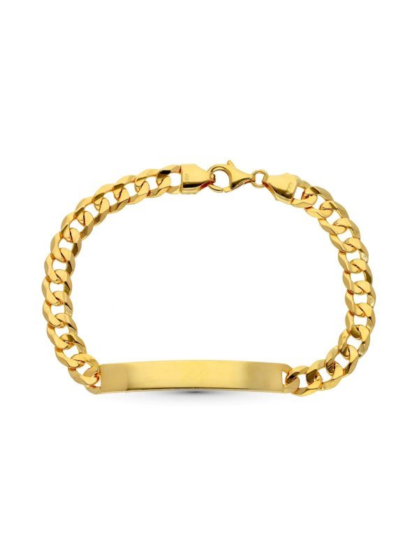 18K ESCLAVA ORO AMARILLO BARBADA...