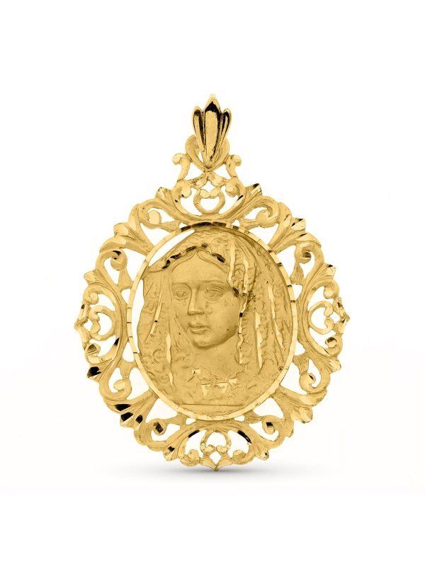 18K MEDALLA VIRGEN DE LA MACARENA...