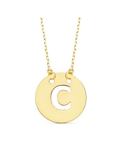 18K COLGANTE LETRA  C  15...