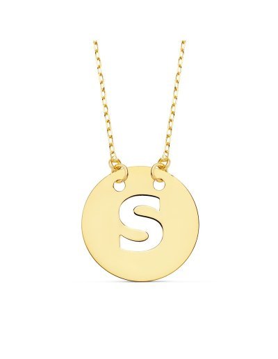 18K COLGANTE LETRA  S  15...