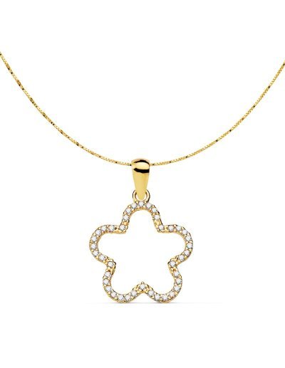 18K COLGANTE ESTRELLA...