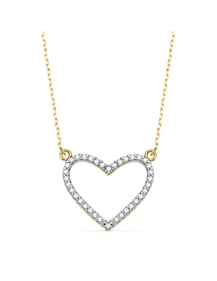 18K COLGANTE BICOLOR CORAZON 18X15 MM...