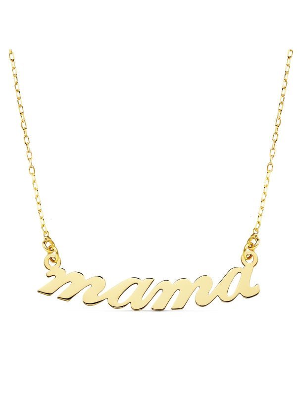 18K GARGANTILLA MAMA 31 MM CADENA 45 CM
