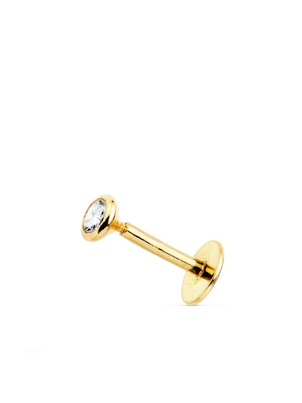 18K PIERCING LABIO ORO AMARILLO...
