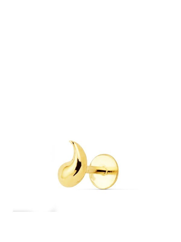18K PIERCING ORO AMARILLO LABIO FORMA...