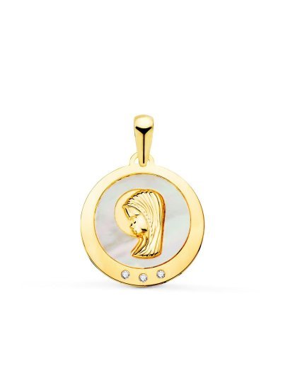18K MEDALLA VIRGEN NIÃ‘A...