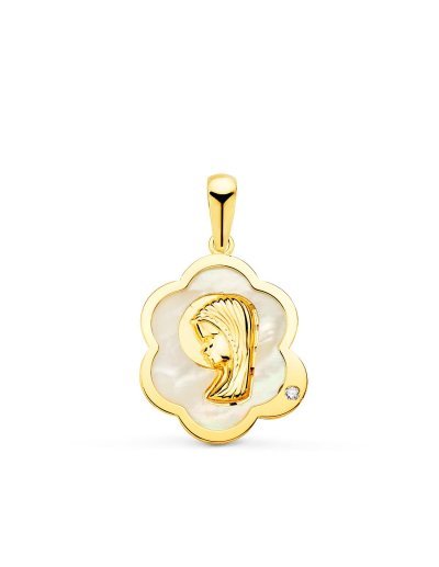 18K MEDALLA VIRGEN NIÃ‘A...