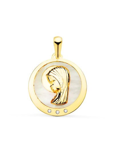 18K MEDALLA VIRGEN NIÃ‘A...