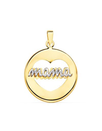 18K COLGANTE ORO BICOLOR...