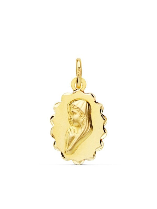 18K MEDALLA ORO AMARILLO VIRGEN NIÃ‘A...